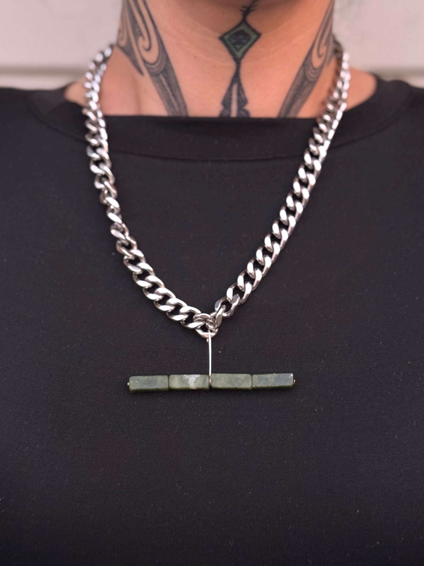 Pounamu X Chunky Chains - Mau Kakī