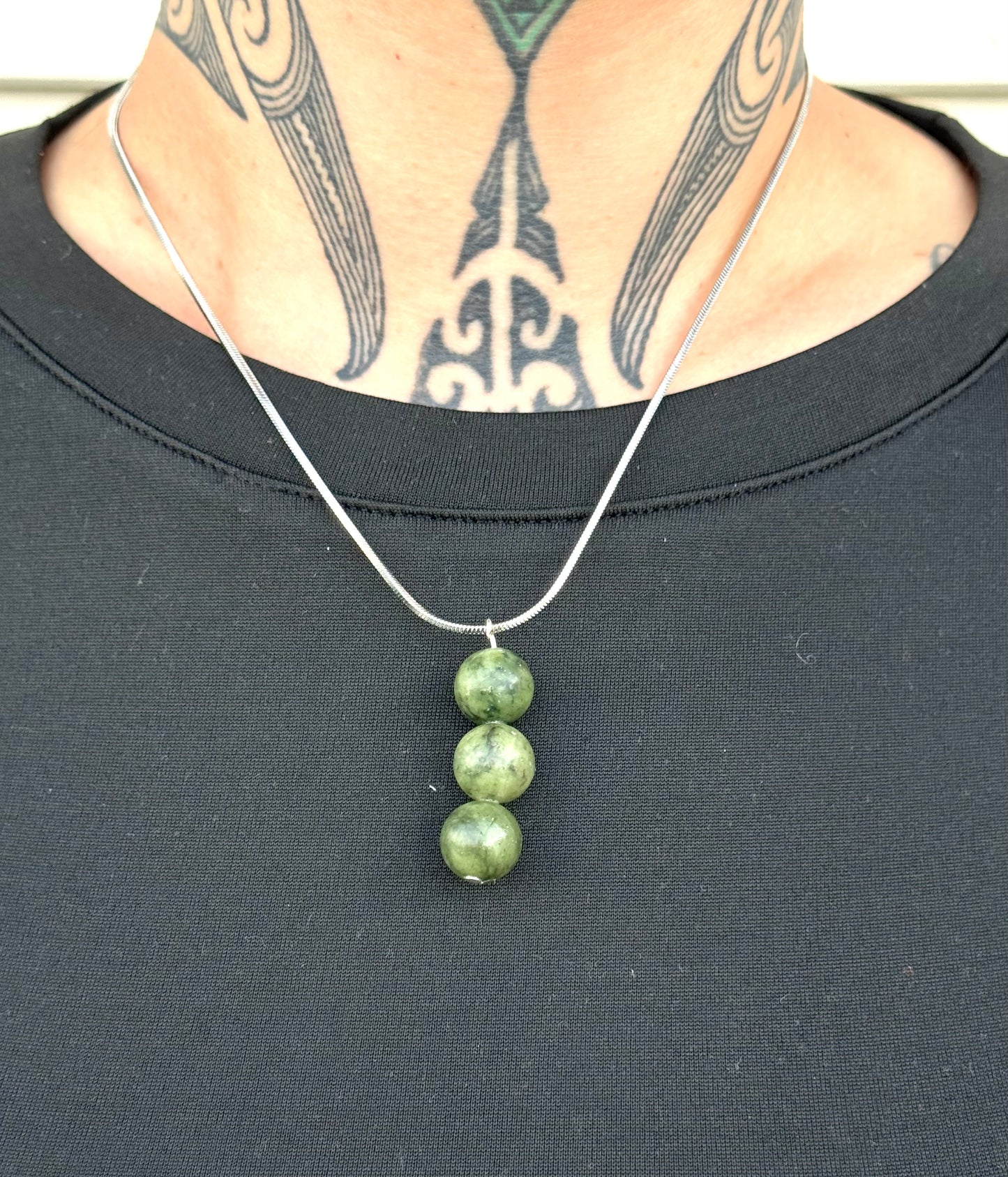 Pounamu X Snake Chains - Mau Kakī