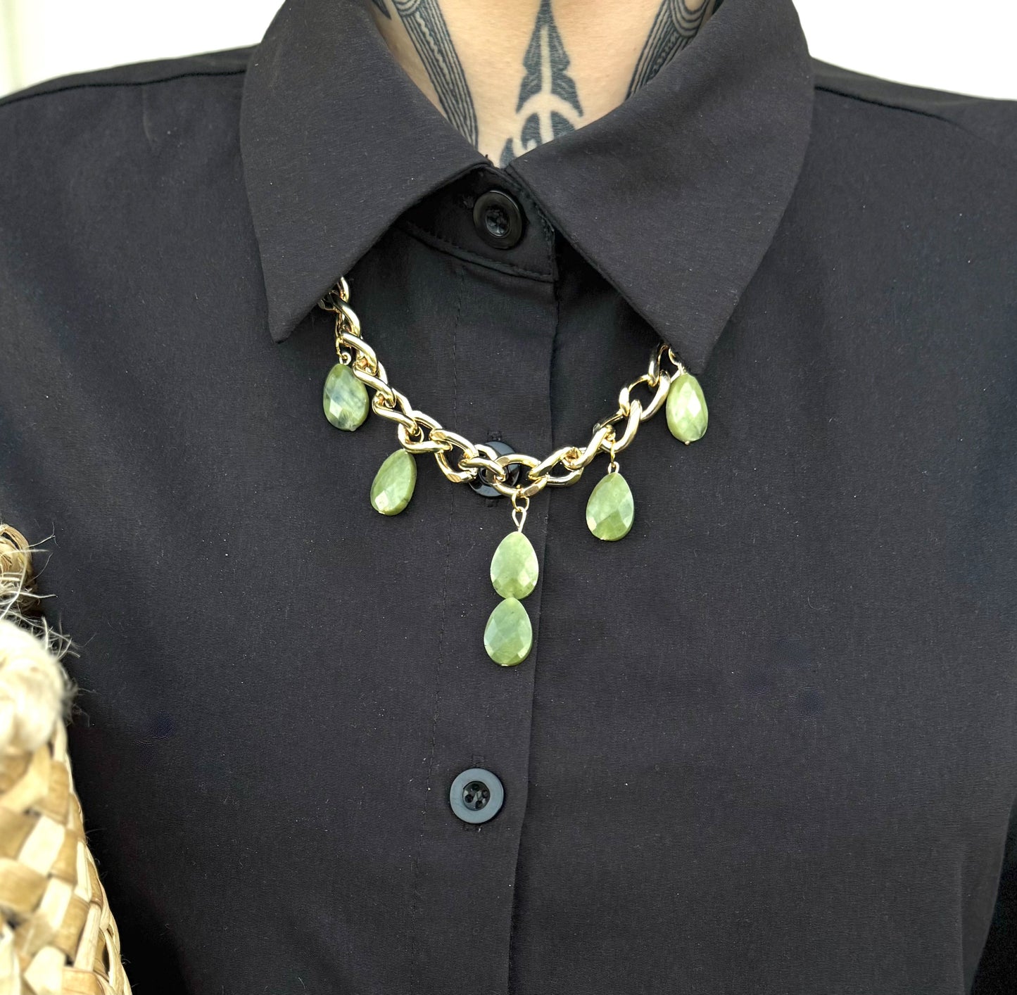 Pounamu X Chunky Chains - Mau Kakī