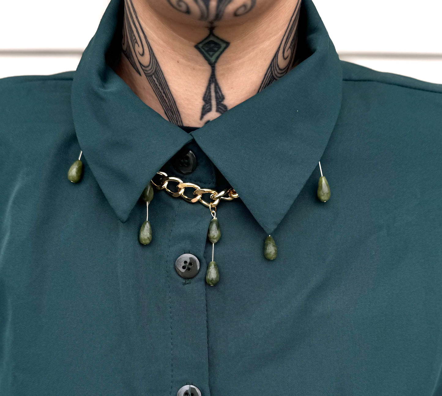 Pounamu X Chunky Chains - Mau Kakī