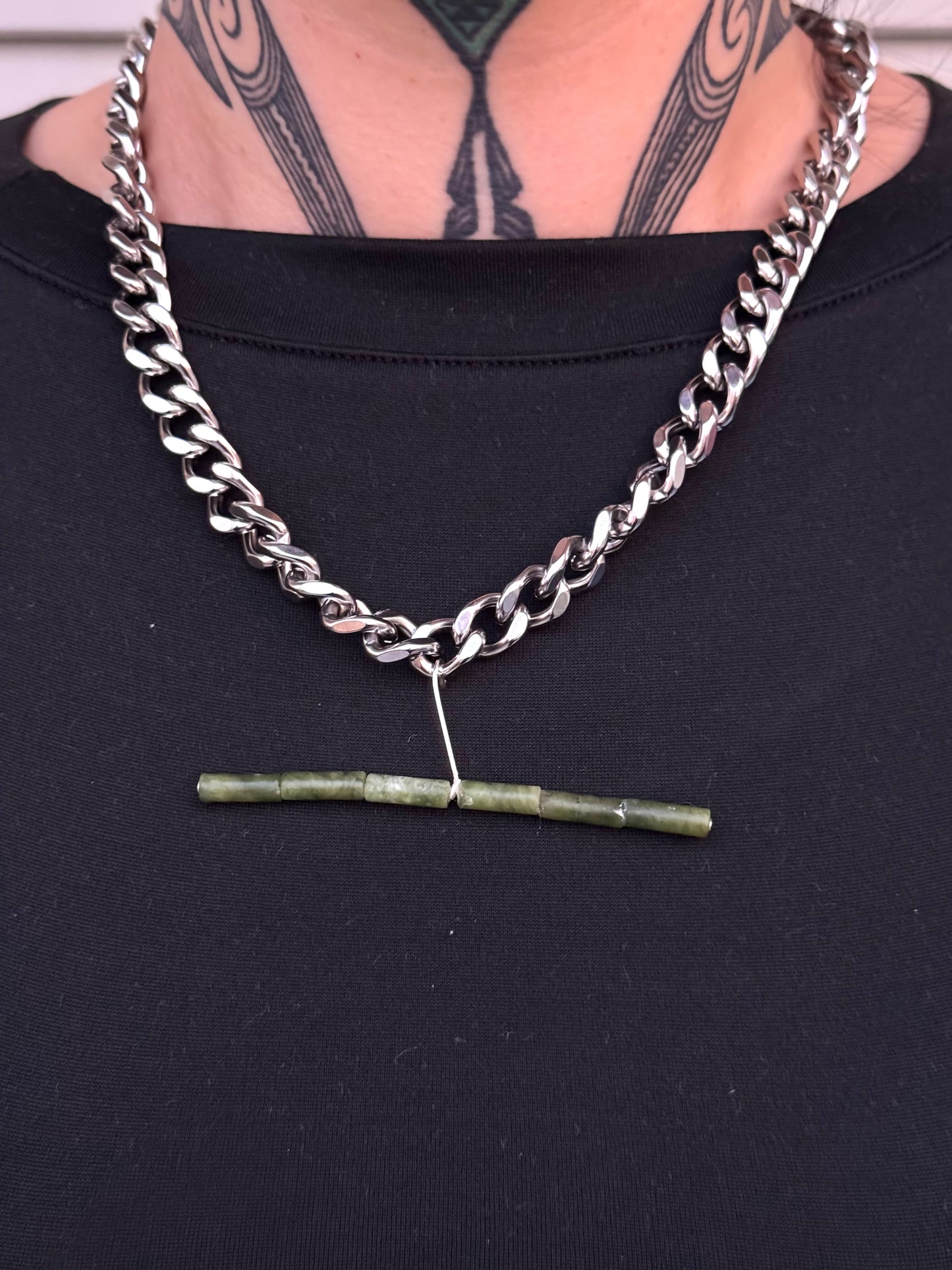 Pounamu X Chunky Chains - Mau Kakī