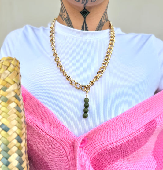 Pounamu X Chunky Chains - Mau Kakī