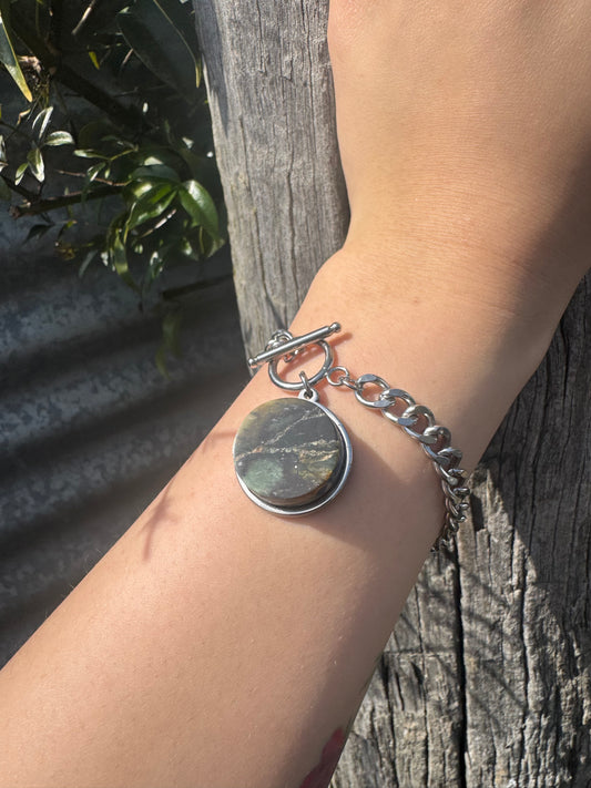 Pounamu Porowhita x Cuban Chain