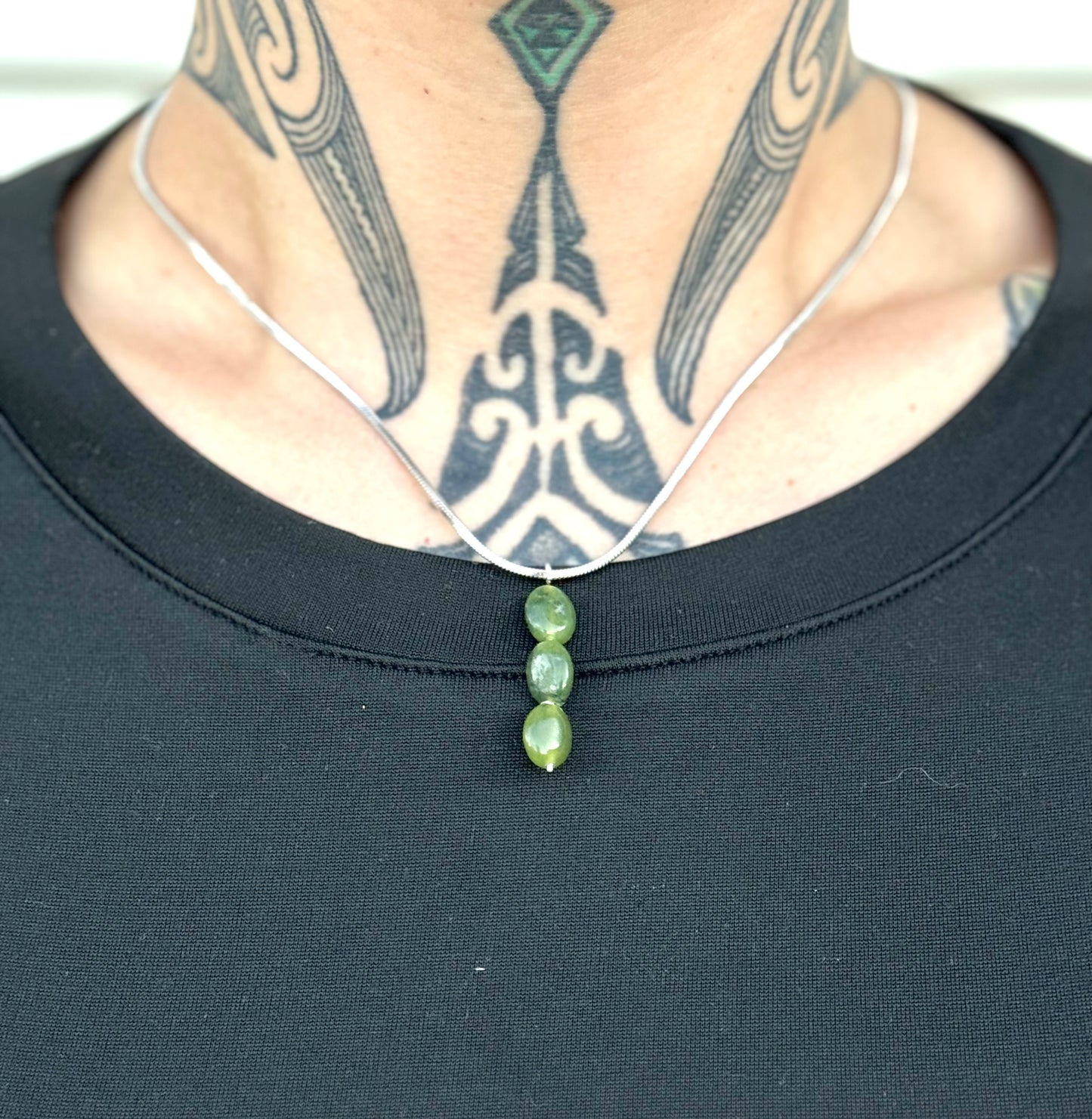Pounamu X Snake Chains - Mau Kakī